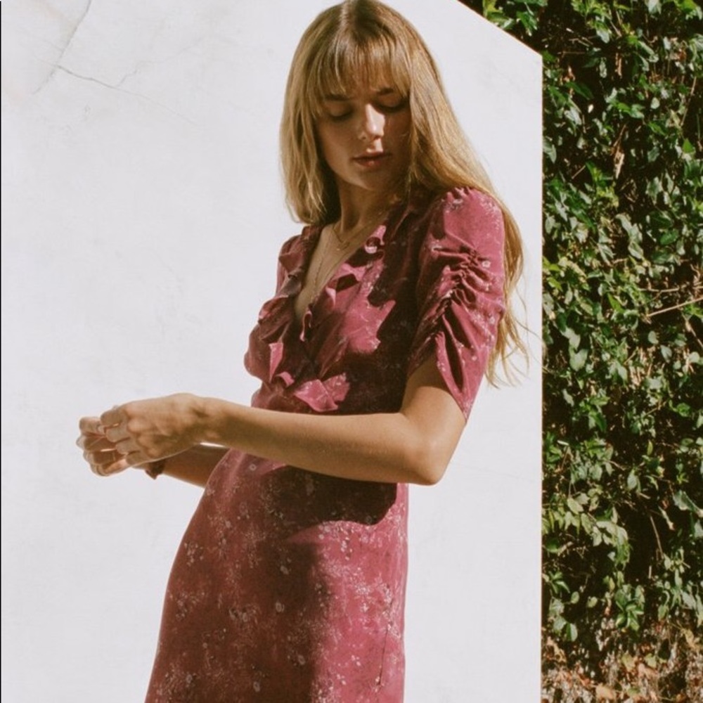 Lily Ashwell Gemma Dress in Juniper